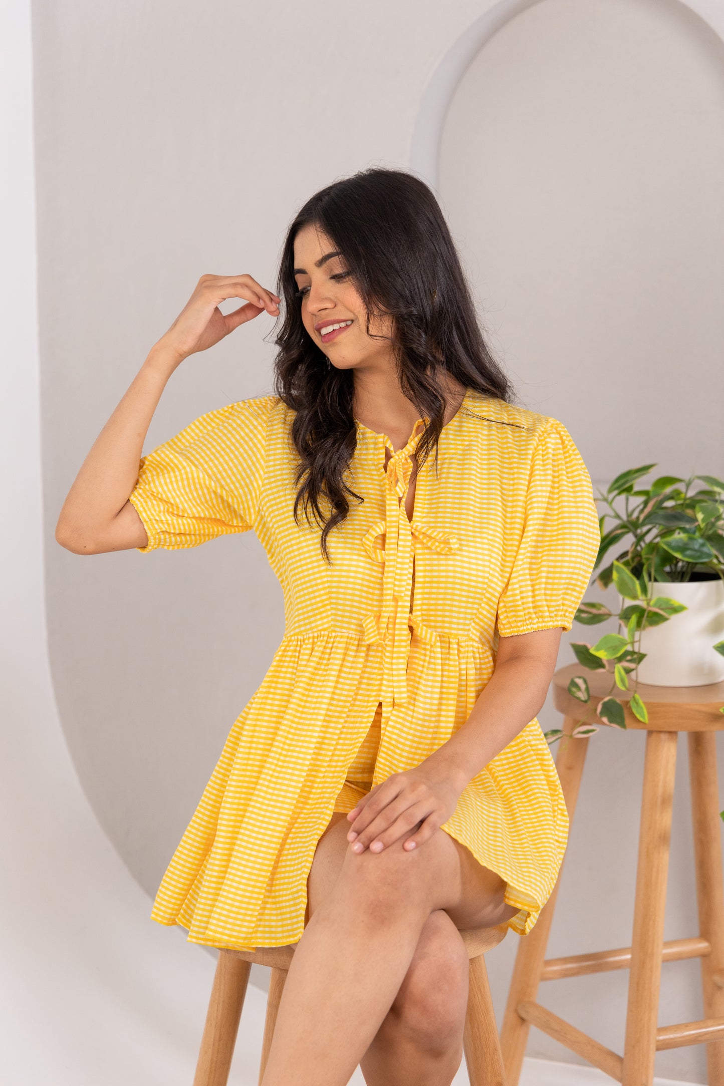 CHECKERED BLOUSE