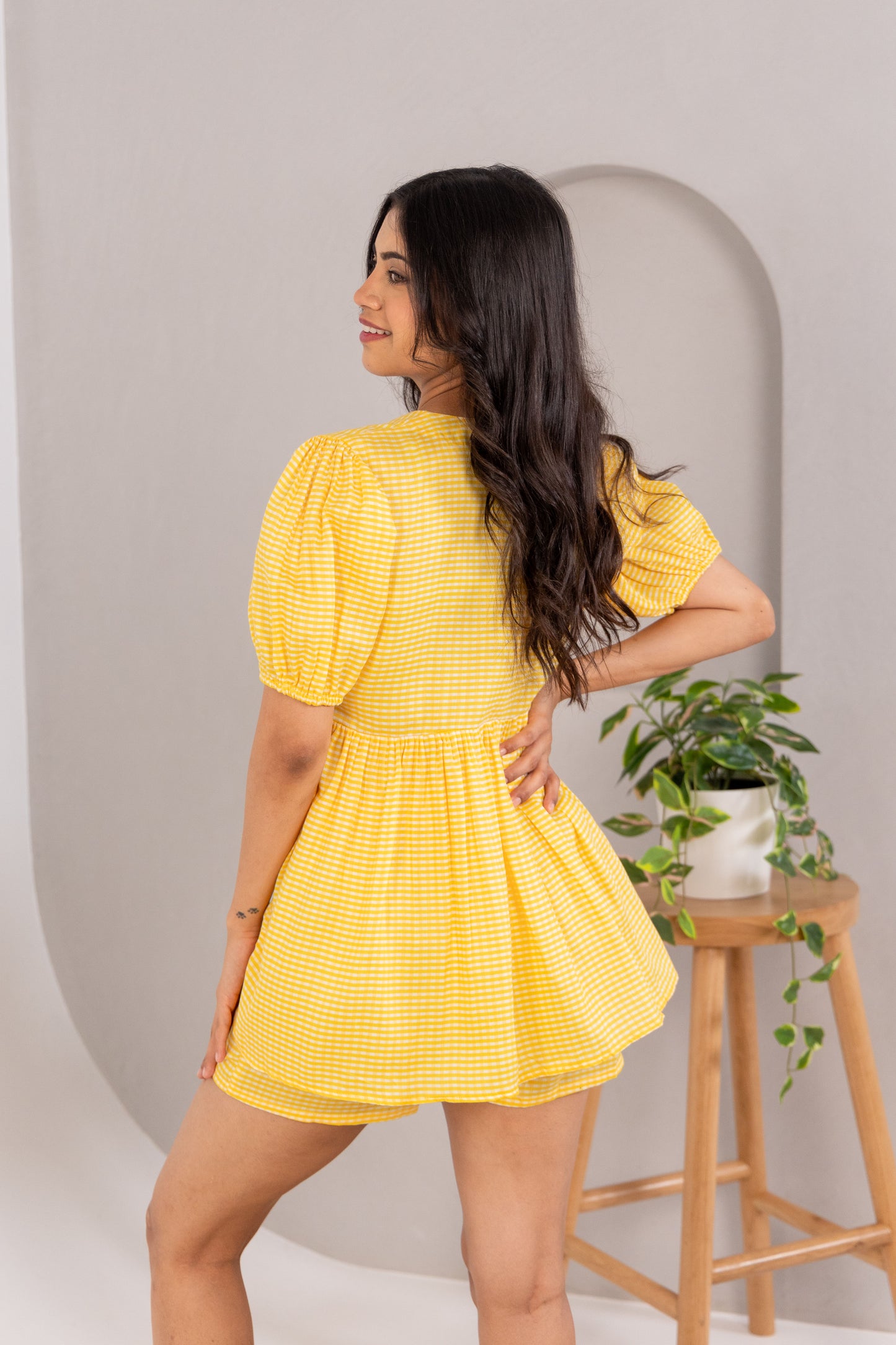 CHECKERED BLOUSE