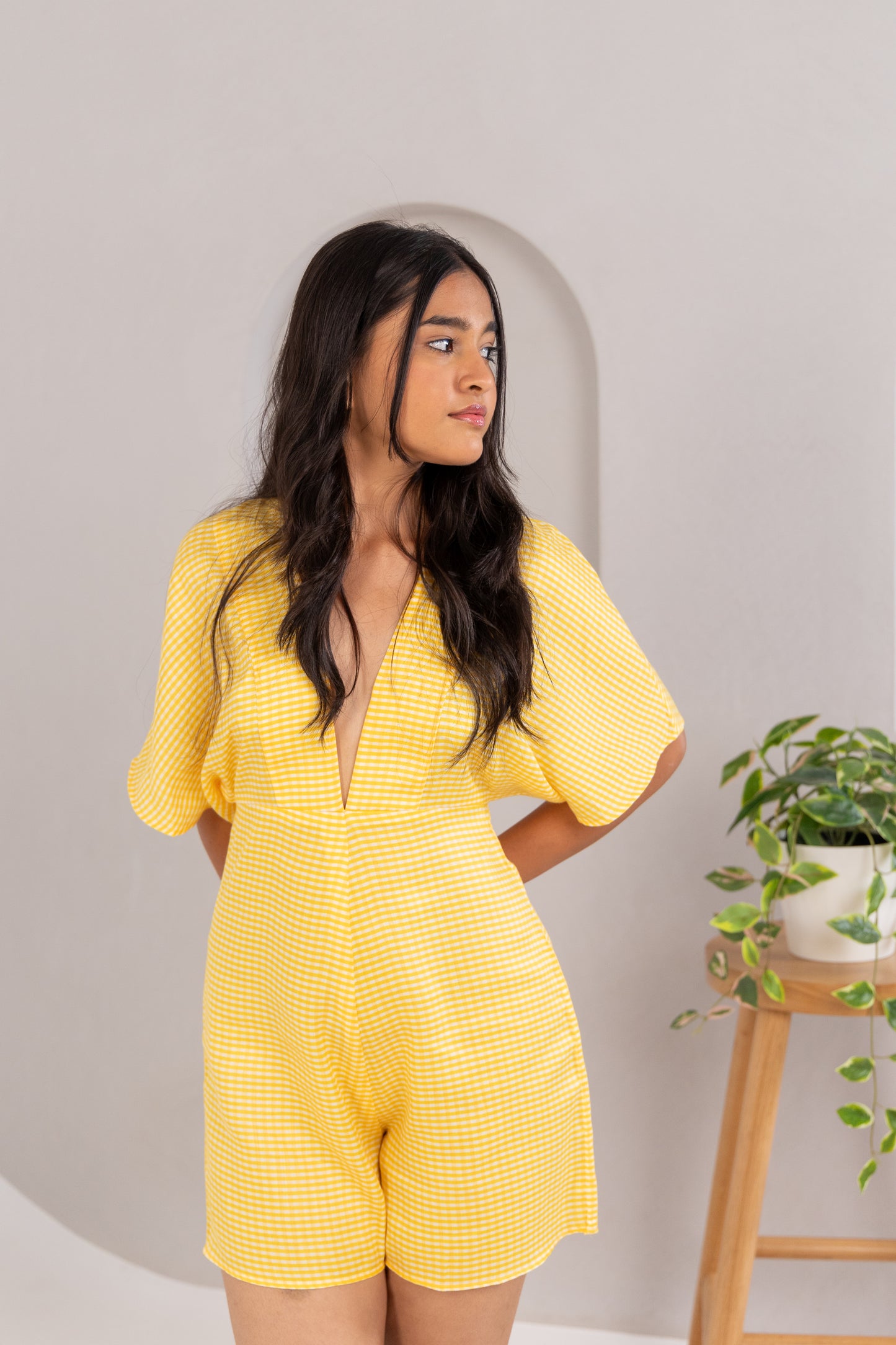 CHECKERED JUMPSUIT
