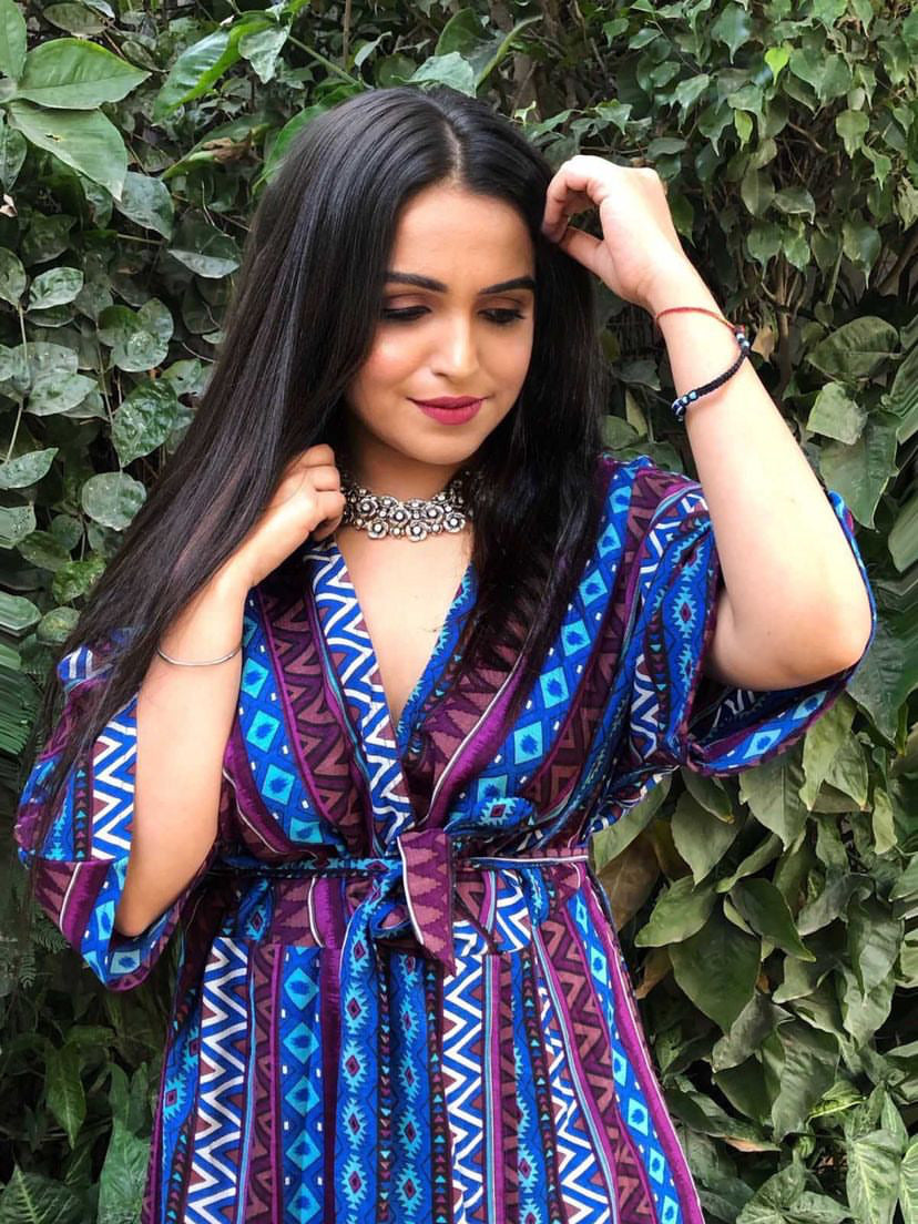 PRINTED MAXI DRESS - RED