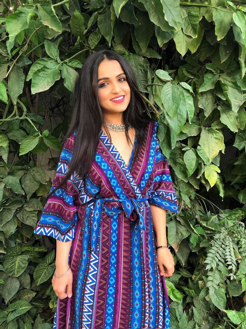 PRINTED MAXI DRESS - RED