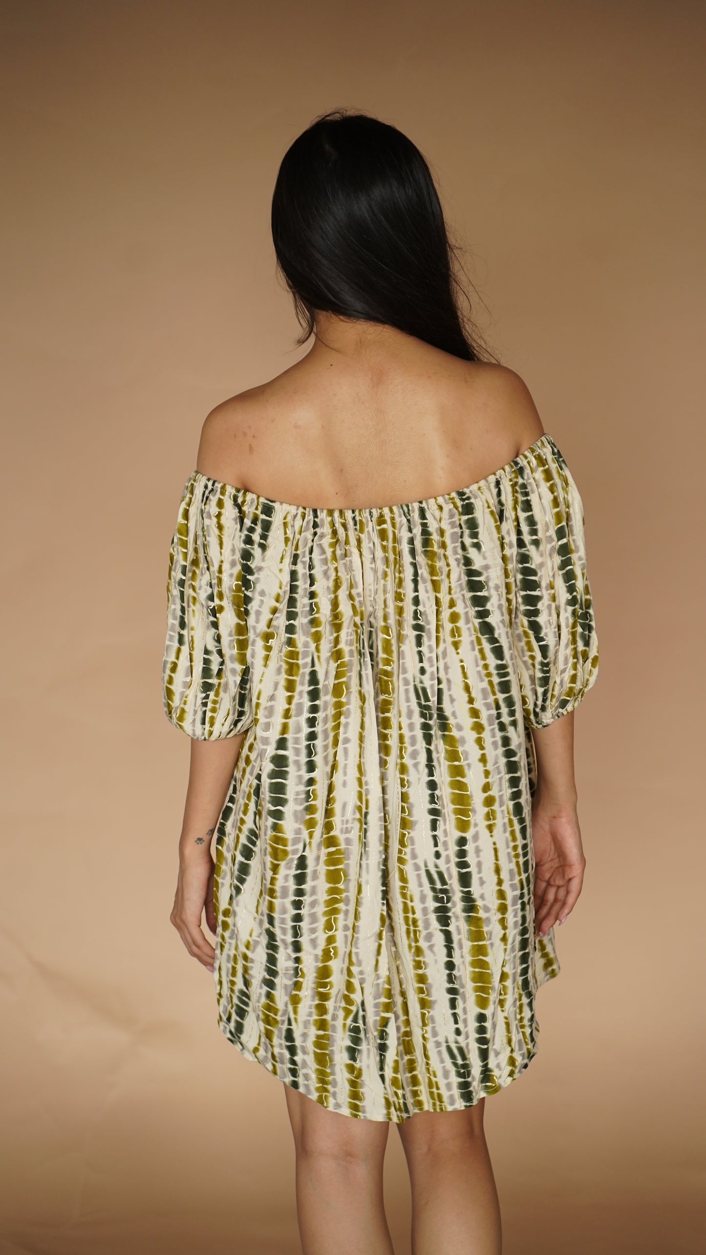 OFF-SHOULDER DRESS