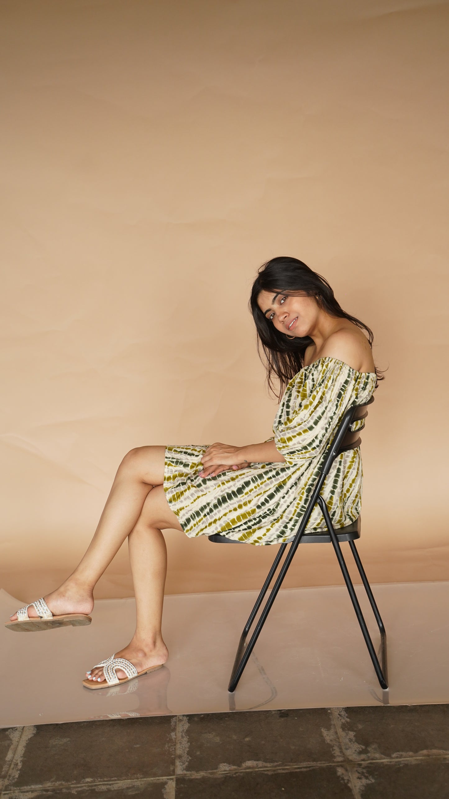 OFF-SHOULDER DRESS