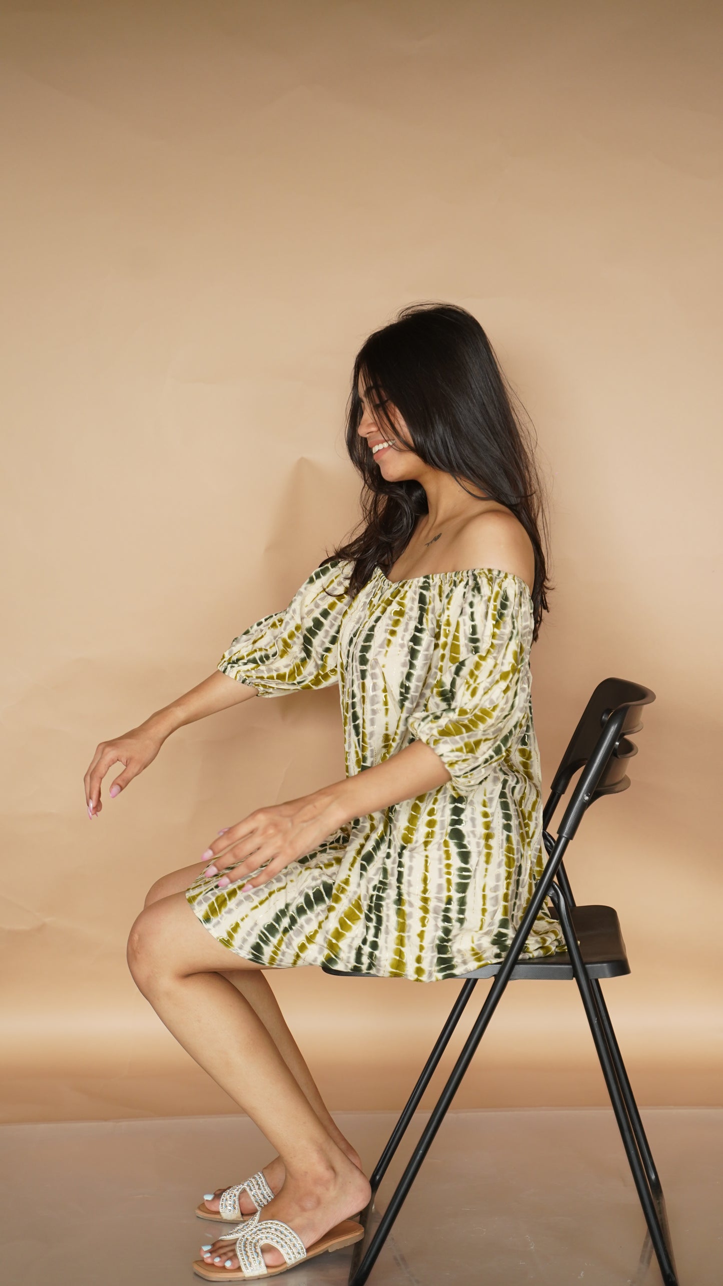 OFF-SHOULDER DRESS