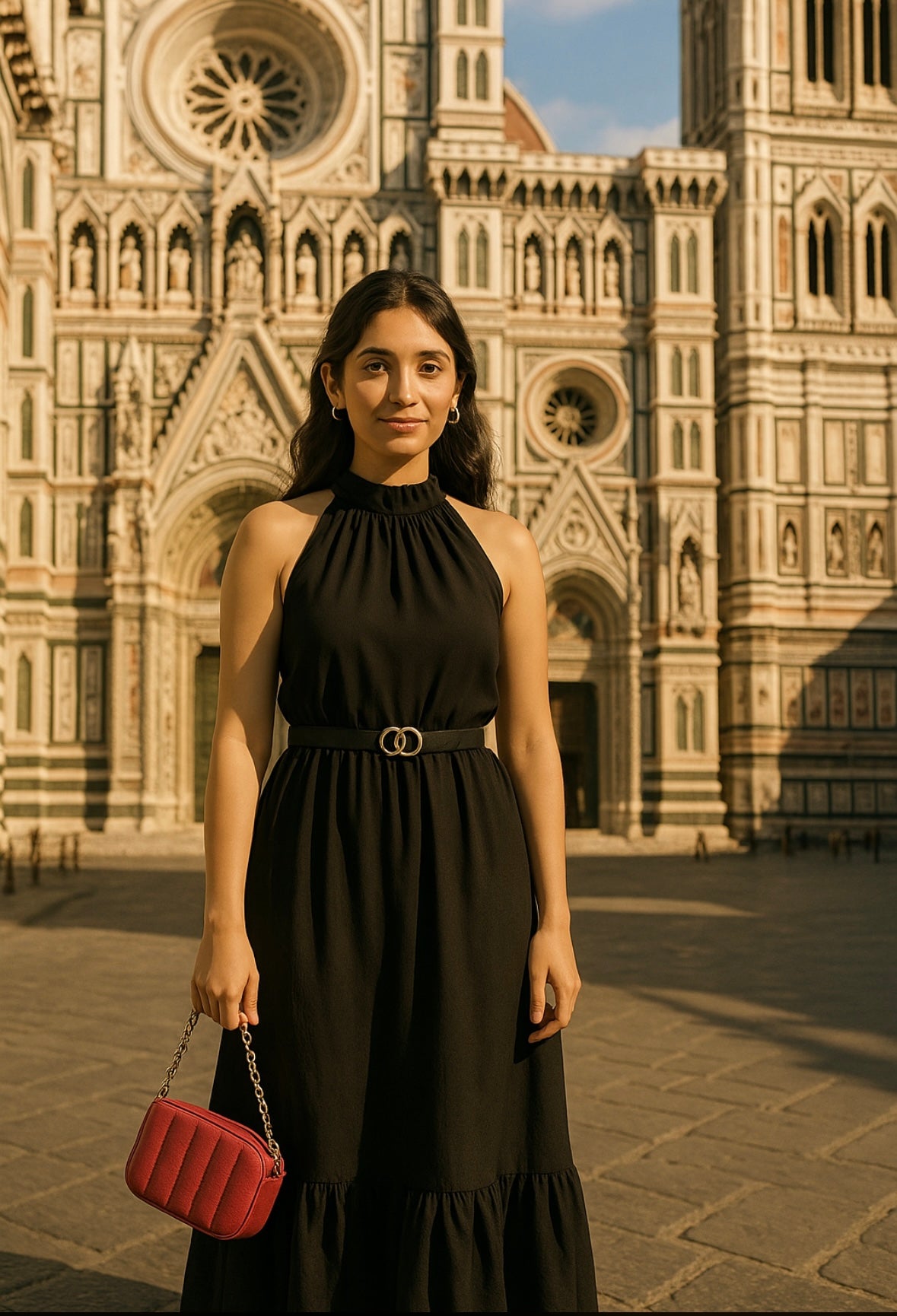 TIERED MAXI DRESS - JET BLACK