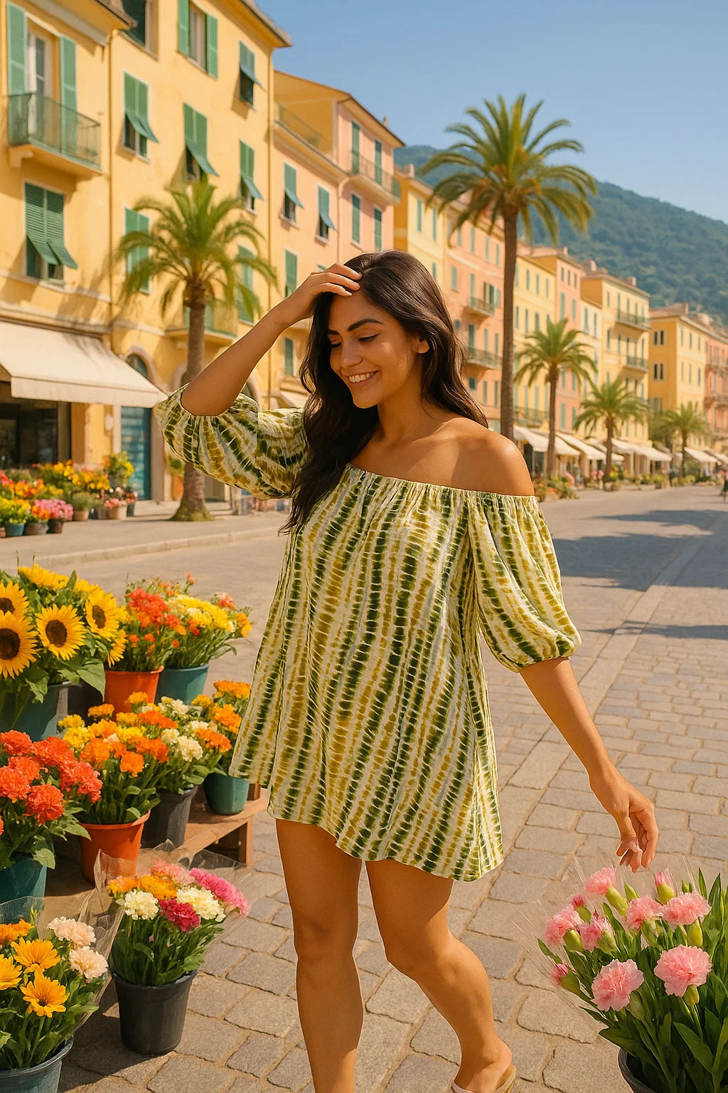 OFF-SHOULDER DRESS