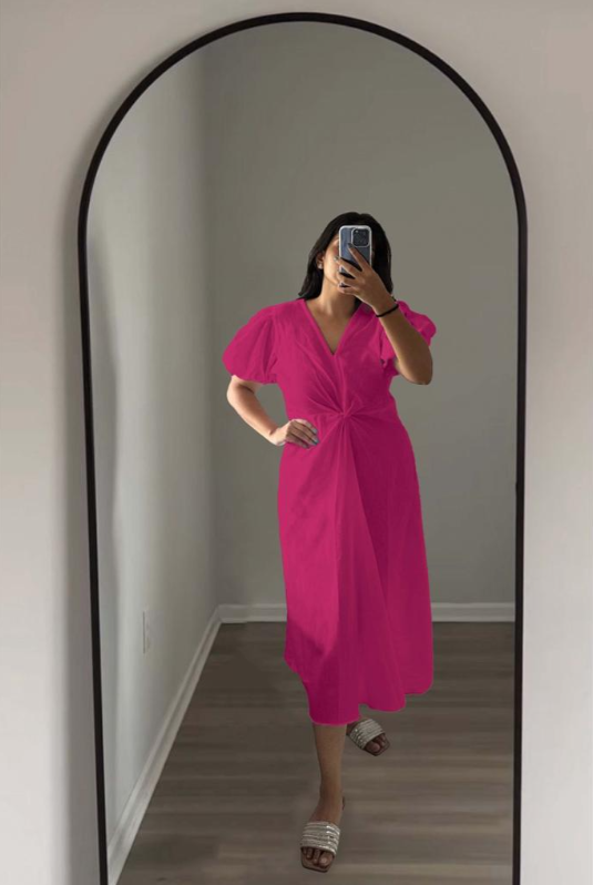 KNOT DRESS - ROYAL BLUE