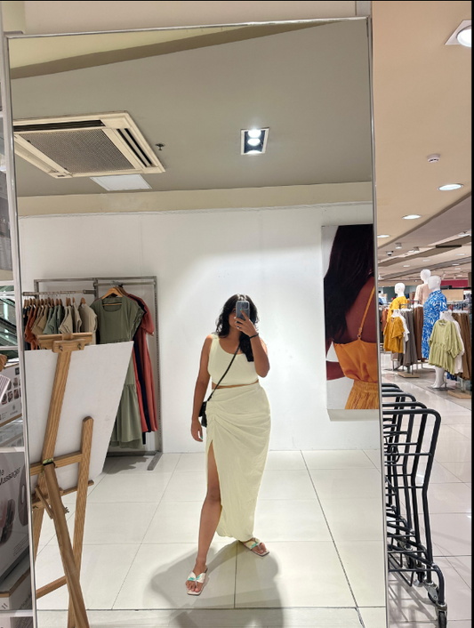 ELASTICATED SET - OFF WHITE