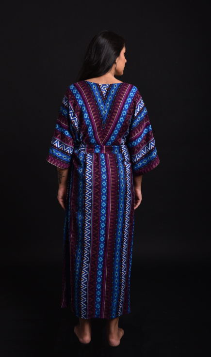 PRINTED MAXI DRESS - RED