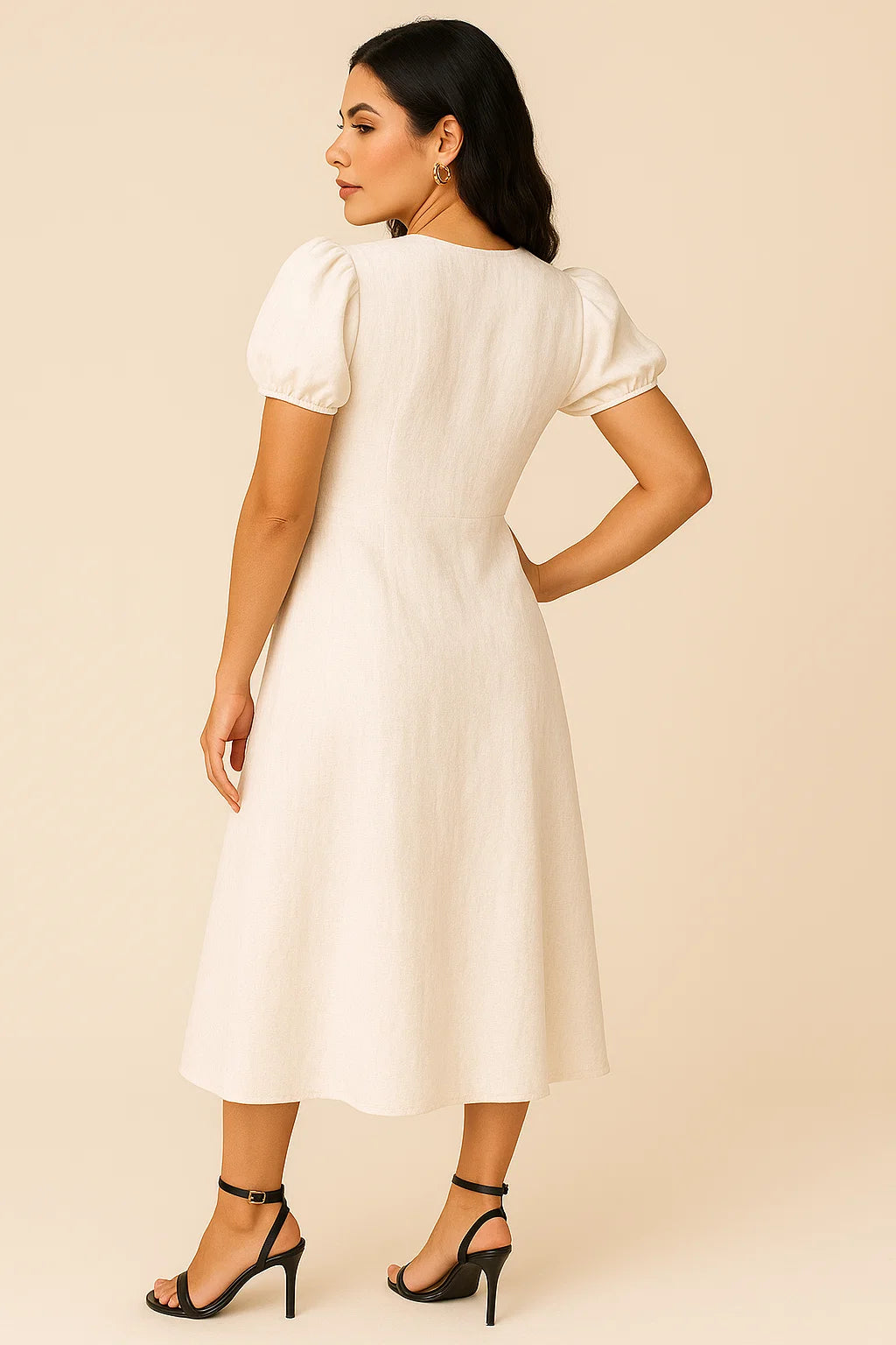 KNOT DRESS - WHITE