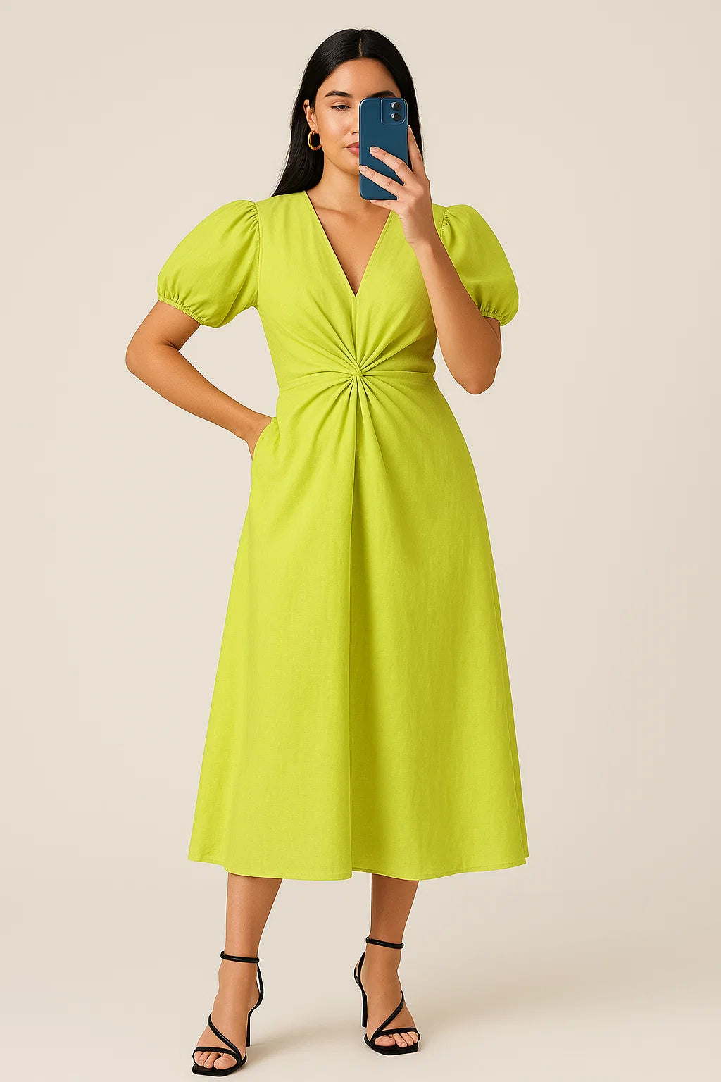 KNOT DRESS - WHITE