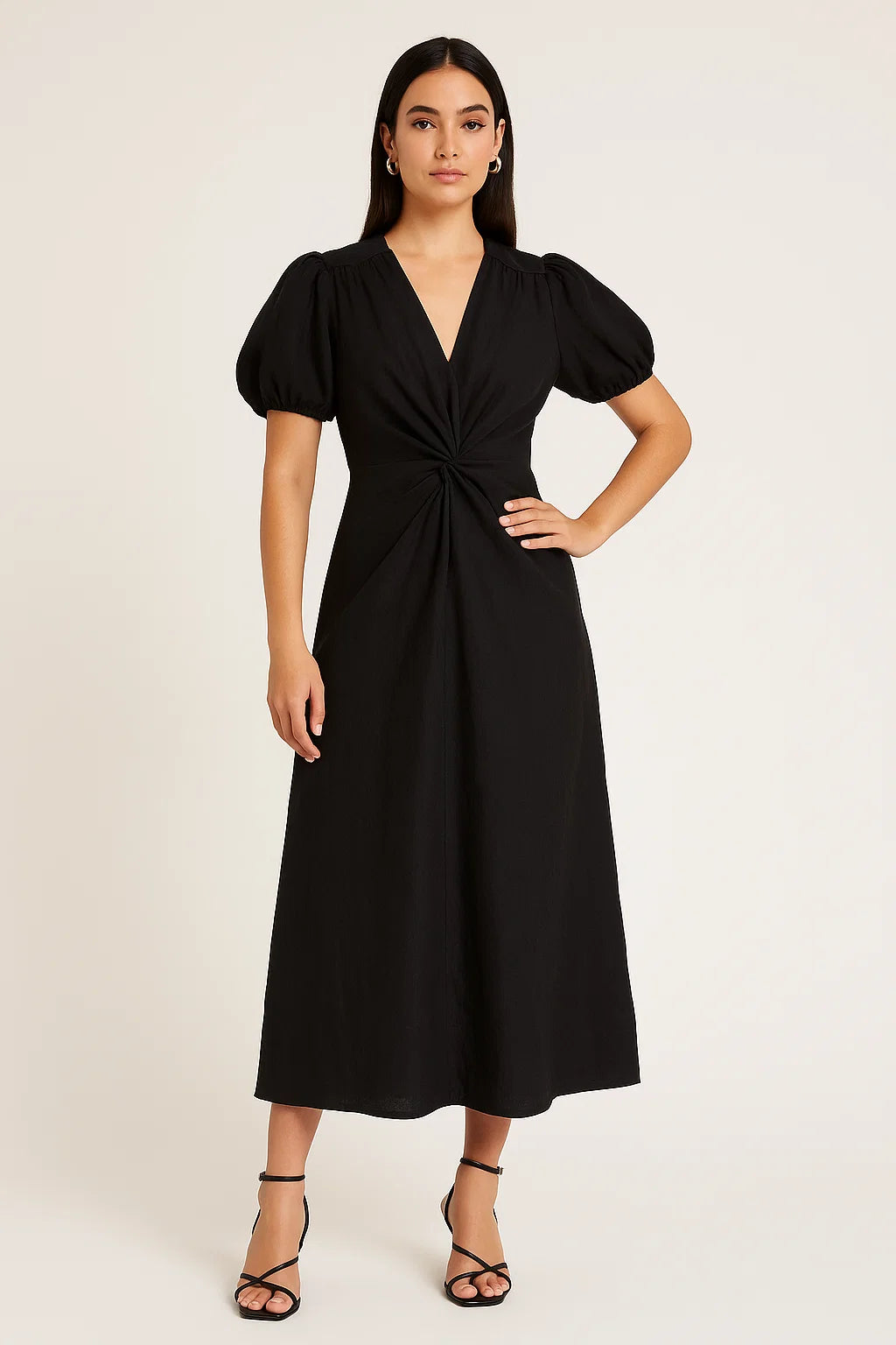 KNOT DRESS - WHITE