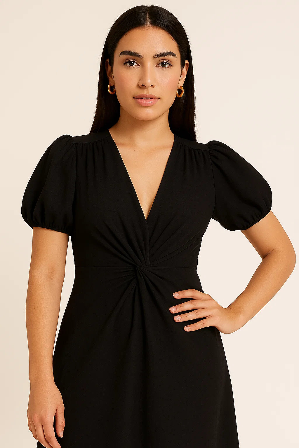 KNOT DRESS - WHITE