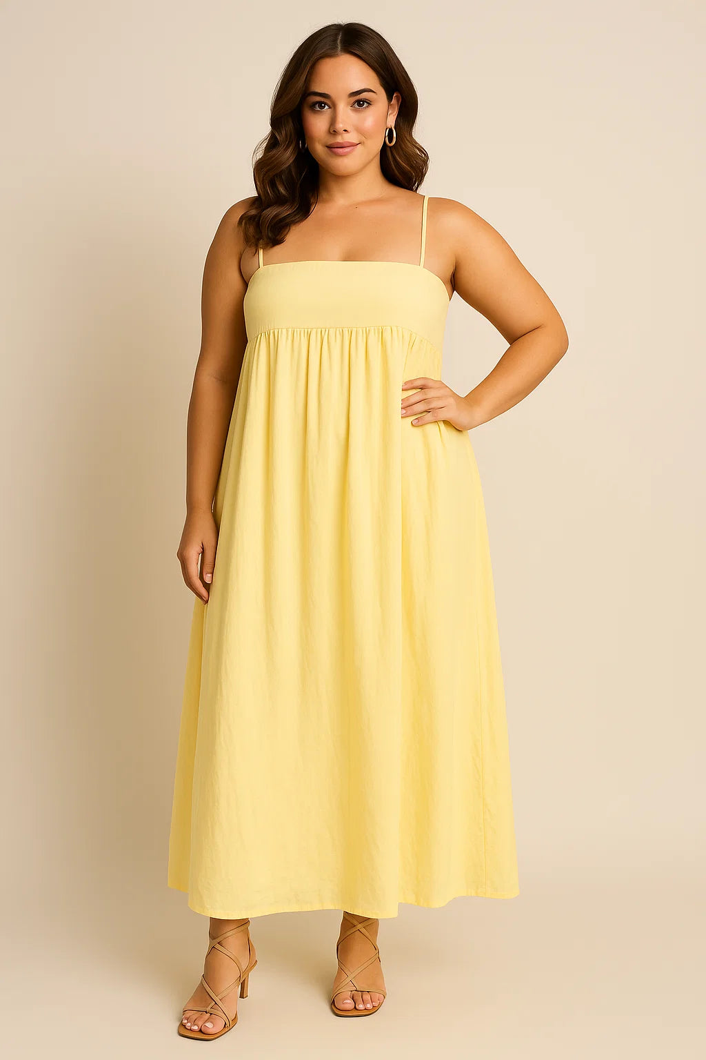 IRIS DRESS - BUTTER YELLOW