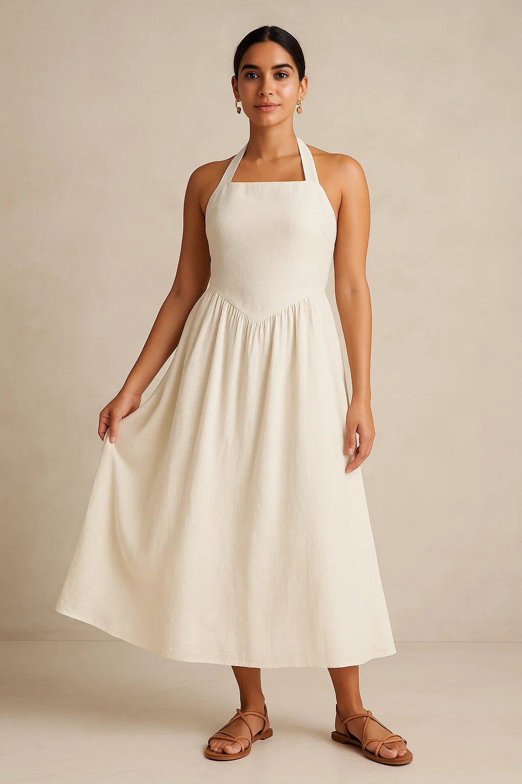 PEONY HALO IN PURE COTTON DRESS - LIGHT PINK