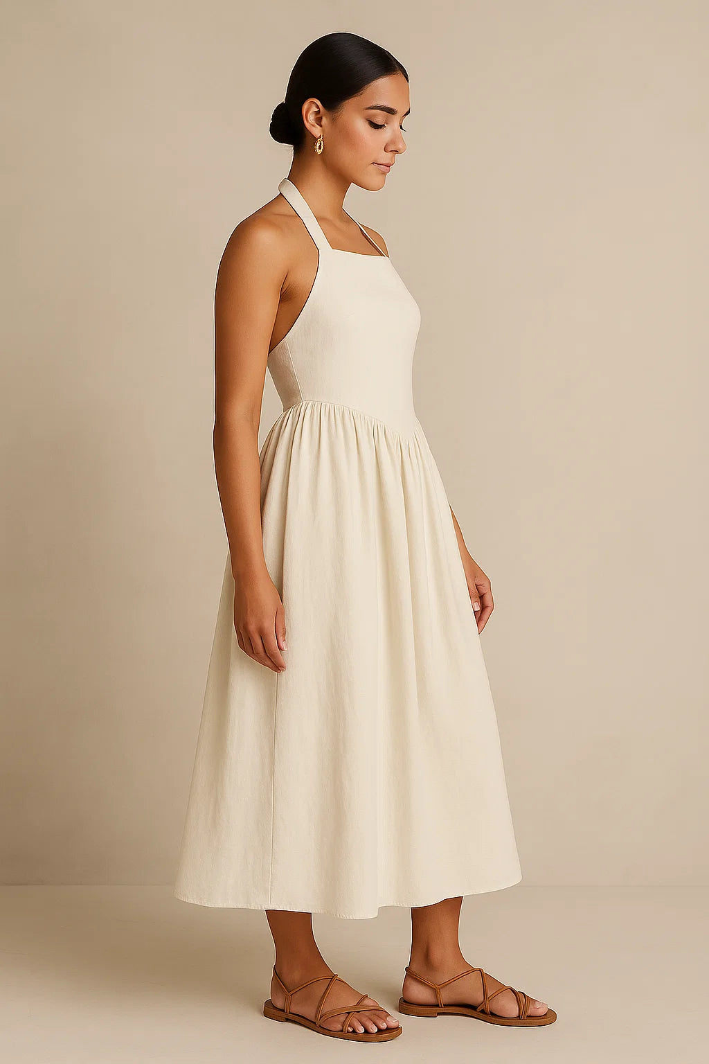 PEONY HALO IN PURE COTTON DRESS - LIGHT PINK