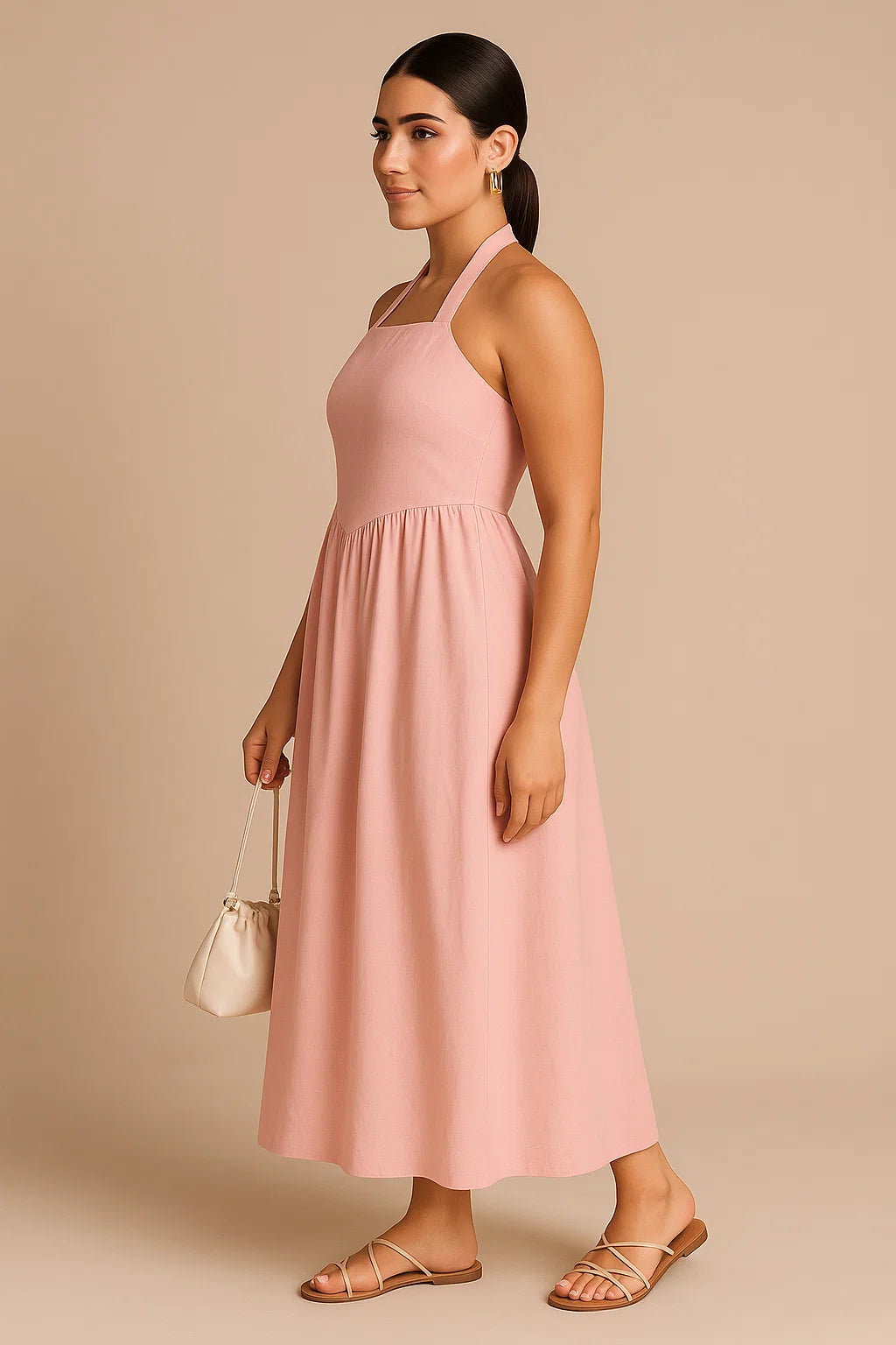 PEONY HALO IN PURE COTTON DRESS