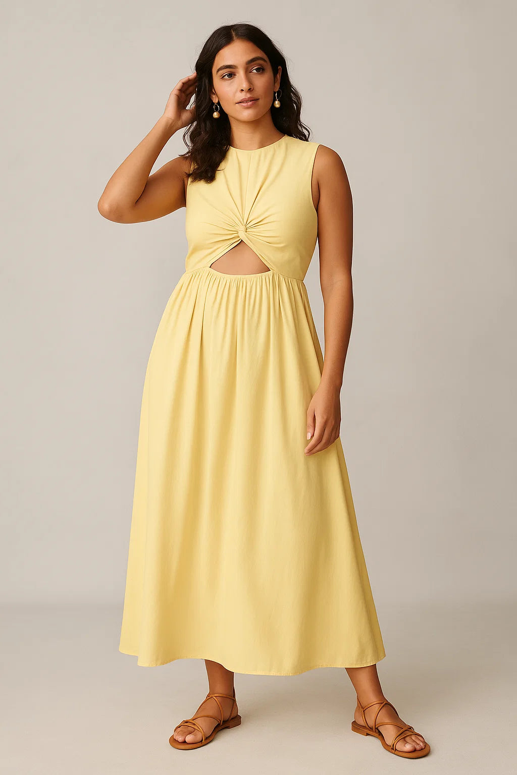 SWEET PEA DRESS - BUTTER YELLOW