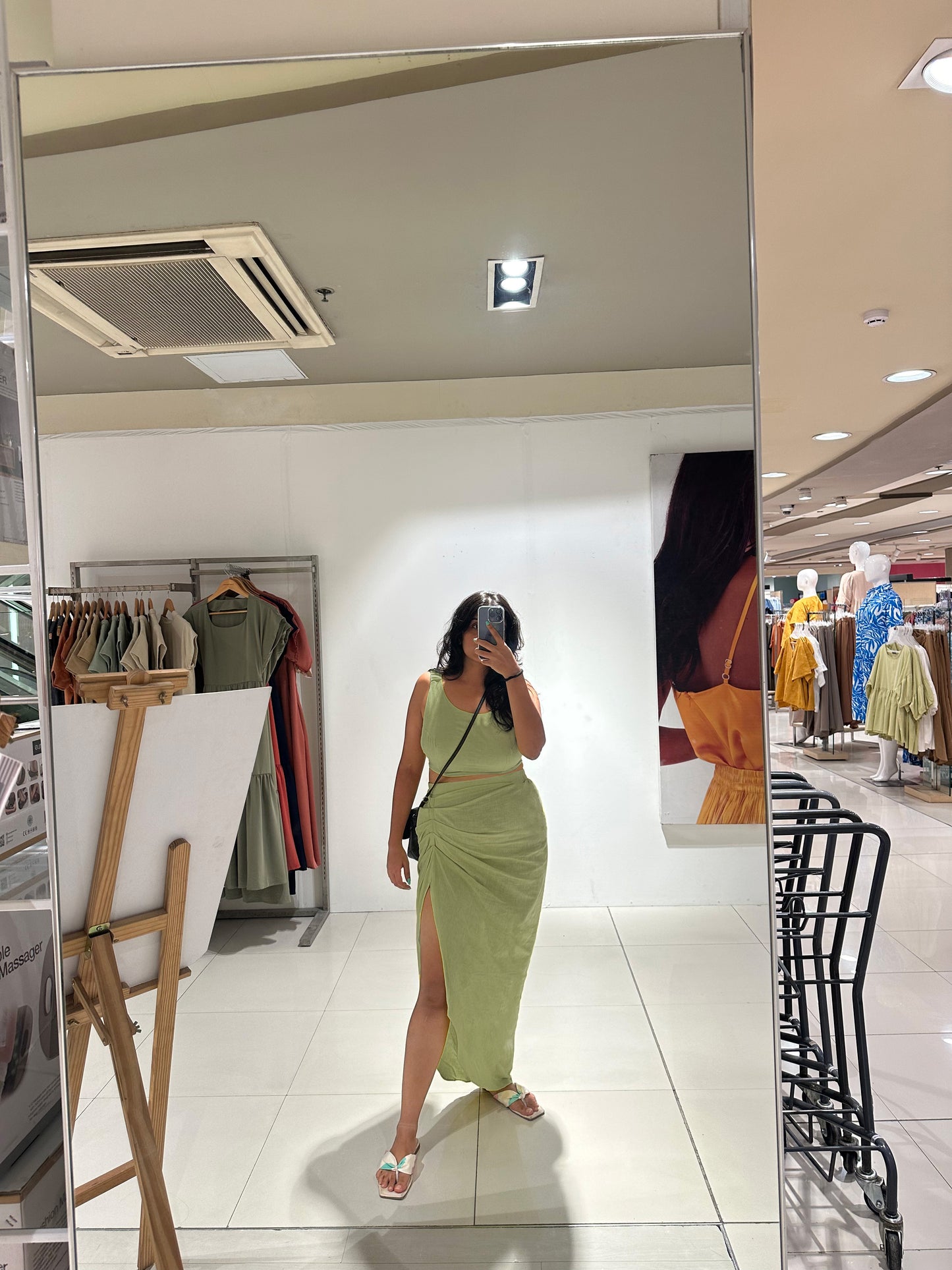 ELASTICATED SET - LAUREL LIGHT GREEN