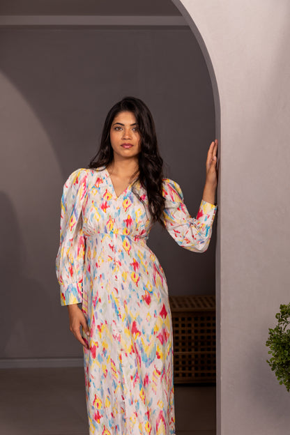 PRINTED LONG DRESS