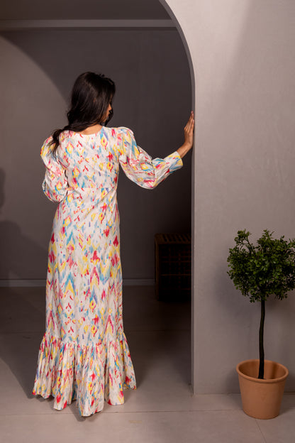 PRINTED LONG DRESS