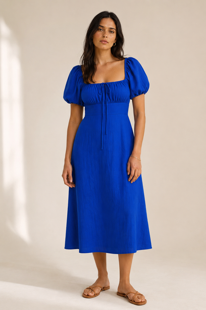 100% COTTON DRESS -  PINK