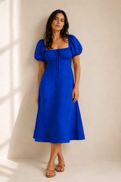 100% COTTON DRESS -  PINK