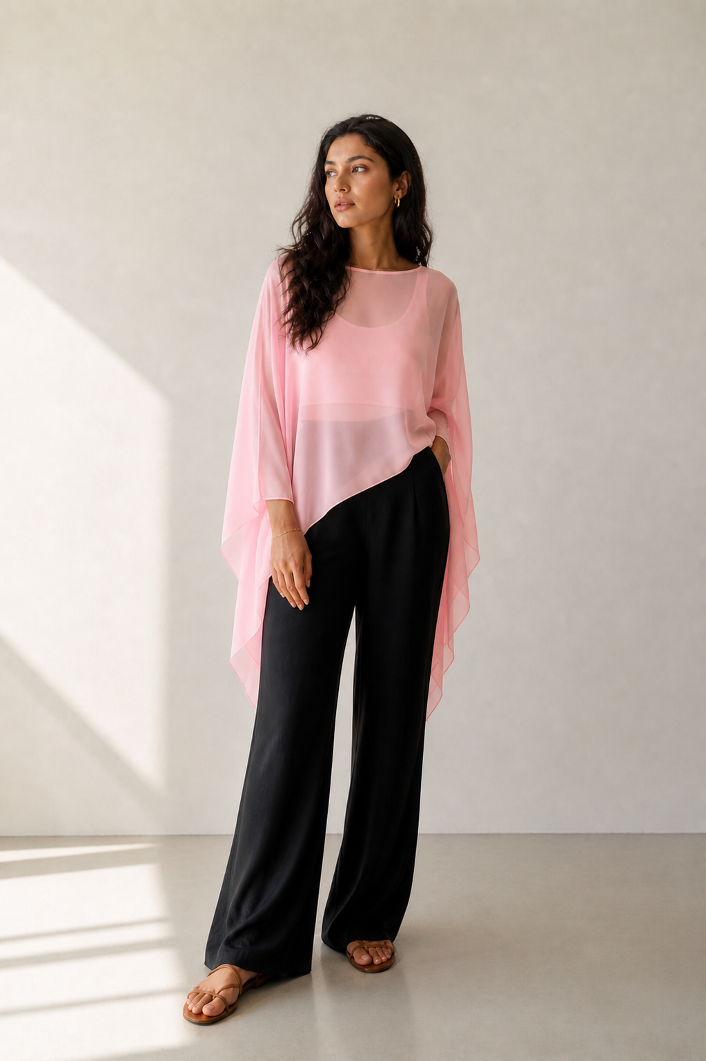 SHEER TOP - PINK