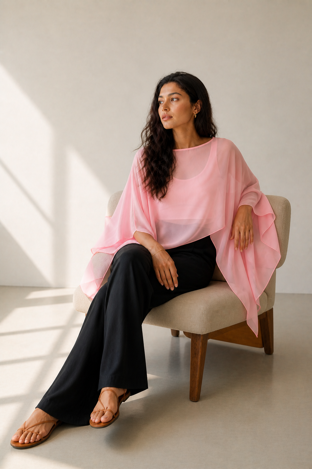 SHEER TOP - PINK