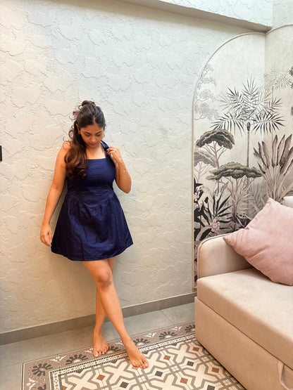 PEONY HALO IN PURE COTTON SHORT DRESS