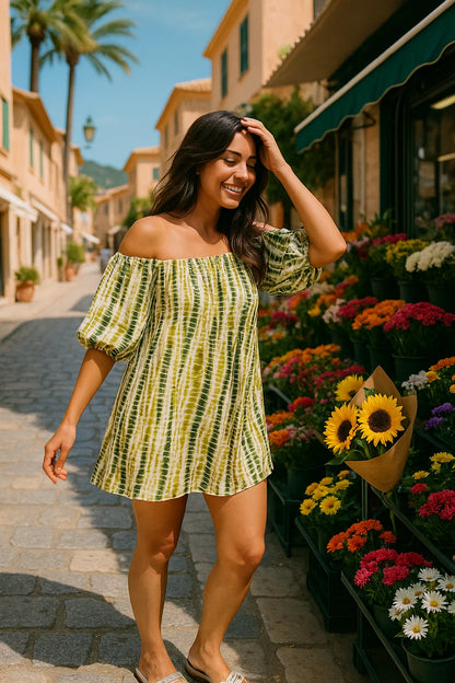 OFF-SHOULDER DRESS