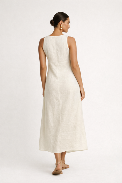 COWL DRESS - CHAMPAGNE