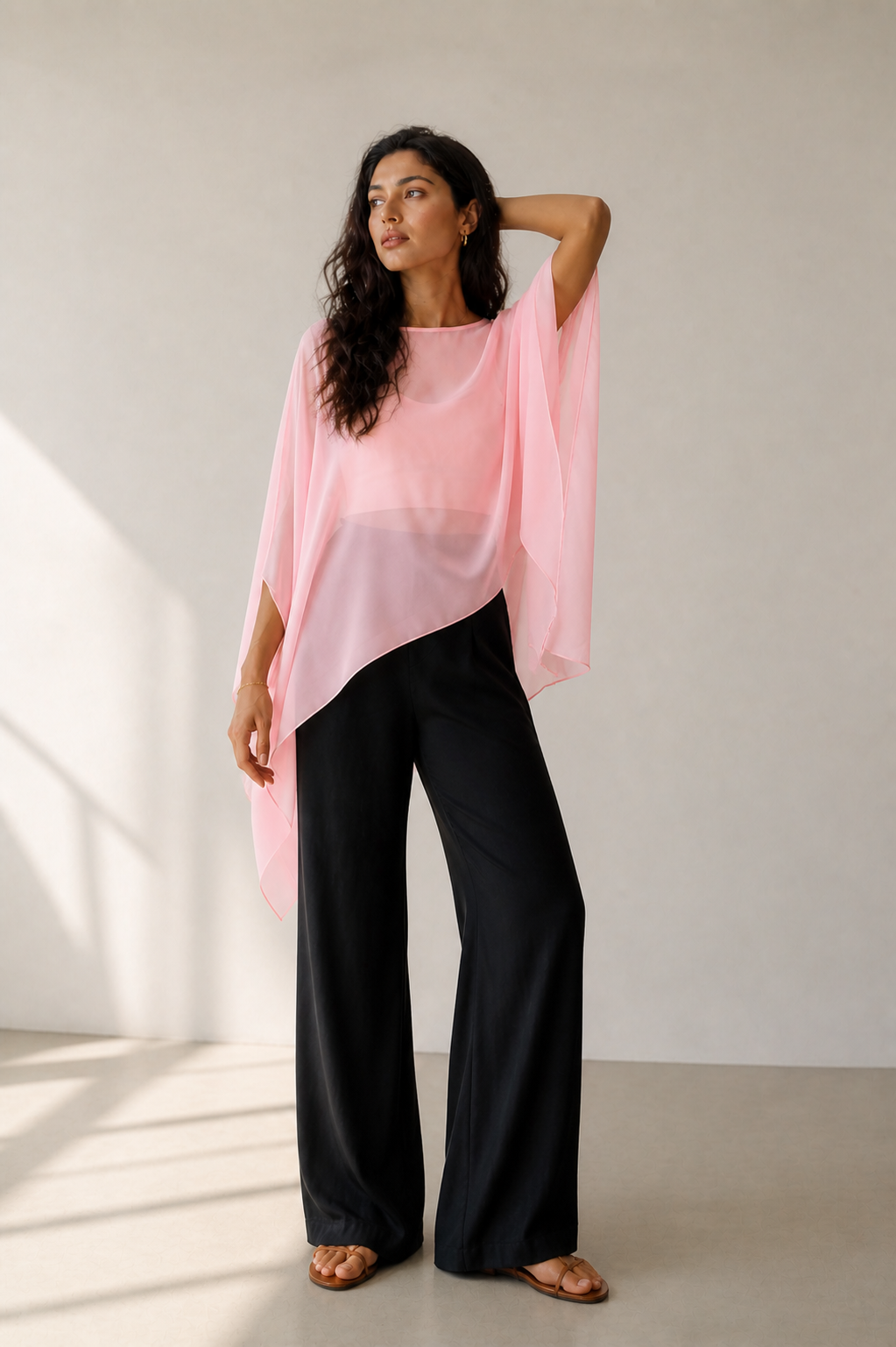 SHEER TOP - PINK