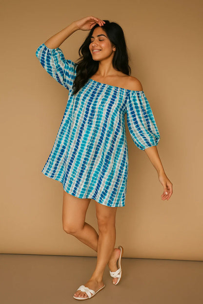 OFF-SHOULDER DRESS