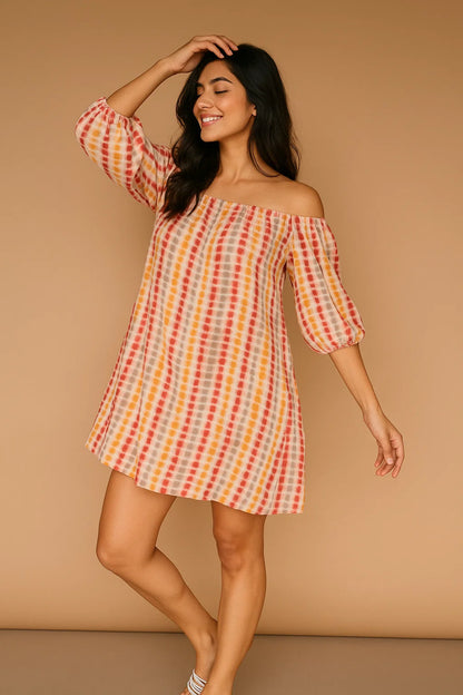 OFF-SHOULDER DRESS